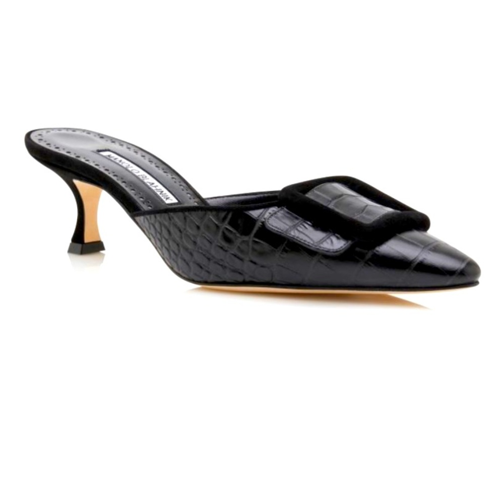 Manolo Blahnik Maysale 50mm mules - Brand New **